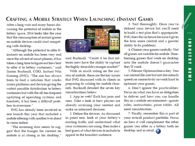 LaFleur's: Crafting a Mobile Strategy When Launching eInstant Games