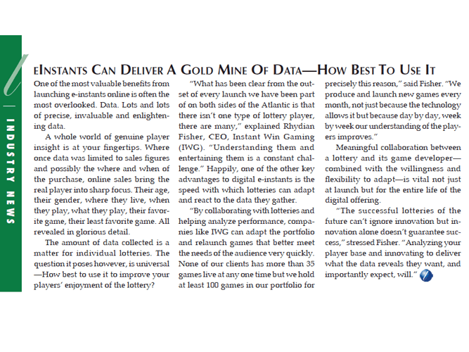 LaFleur's: eInstants Can Deliver A Gold Mine Of Data—How Best To Use It